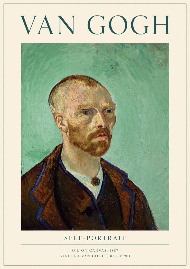 Van Gogh Self-portrait III No1 - Poszter