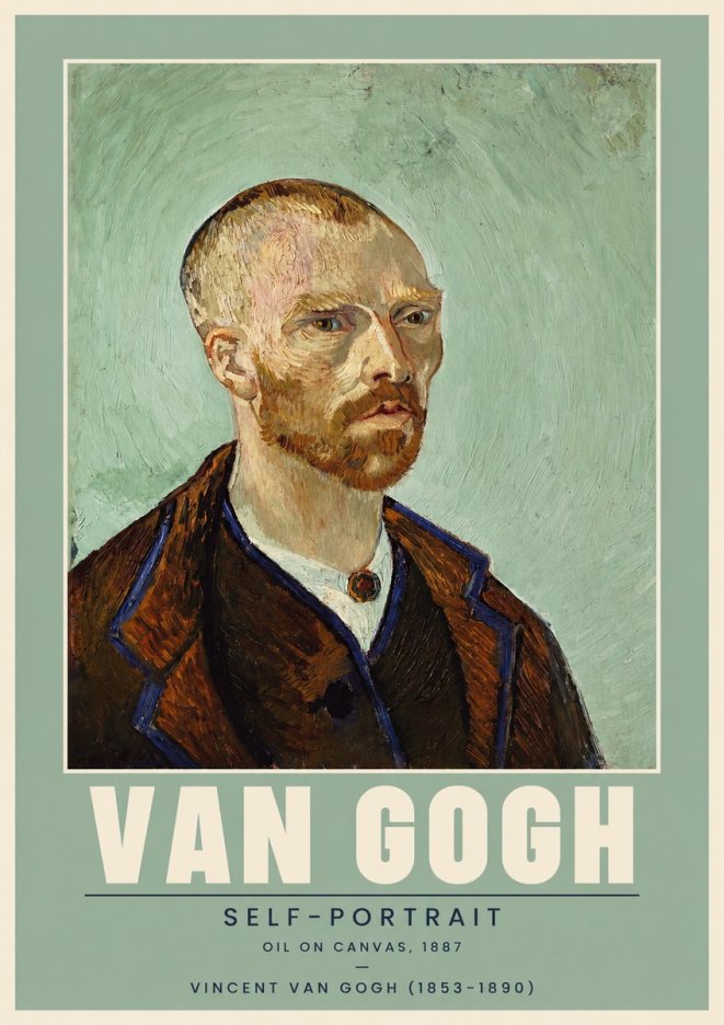 Van Gogh Self-portrait III No2 - Poszter