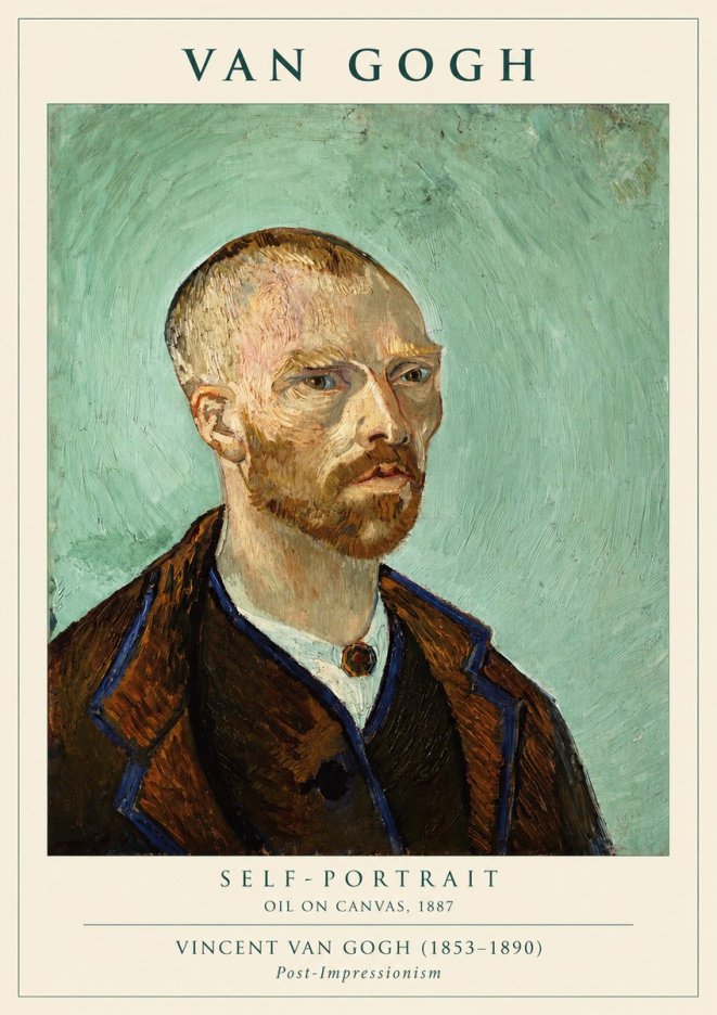Van Gogh Self-portrait III No3 - Poszter