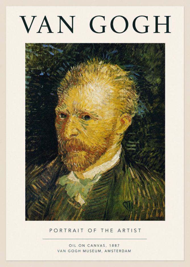 Van Gogh Portrait of the Artist III No3 - Poszter