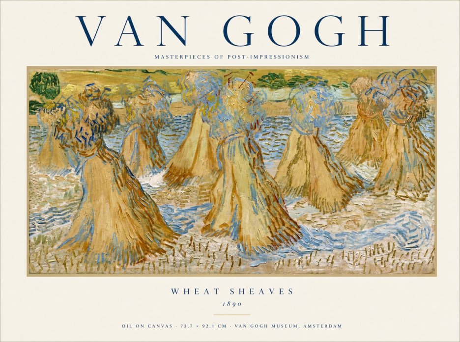 Van Gogh Wheat Sheaves No1 - Poszter