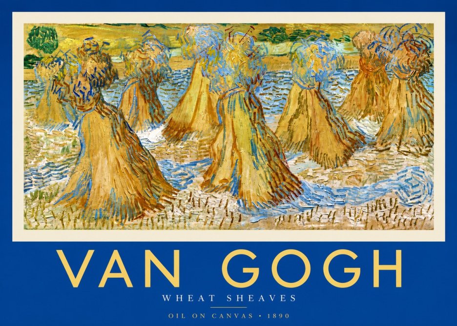 Van Gogh Wheat Sheaves No3 - Poszter