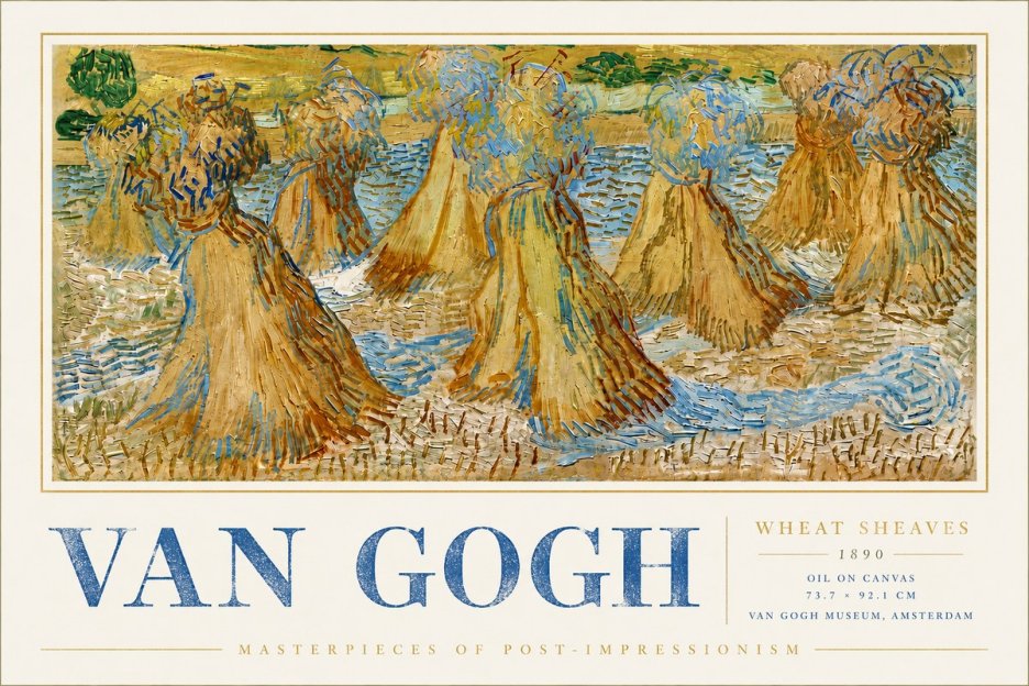 Van Gogh Wheat Sheaves No6 - Poszter