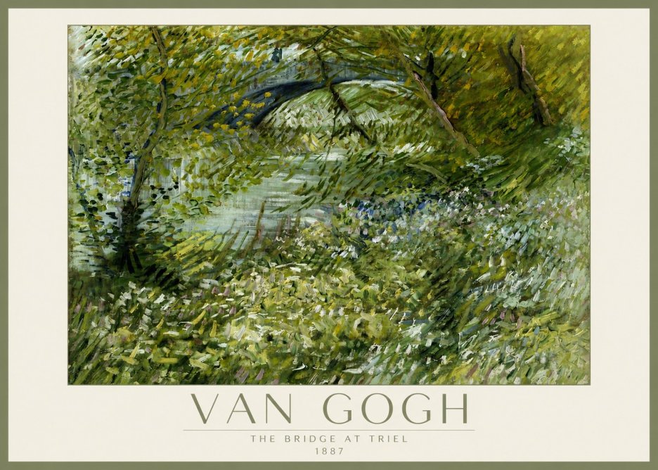 Van Gogh The Bridge at Triel No2 - Poszter