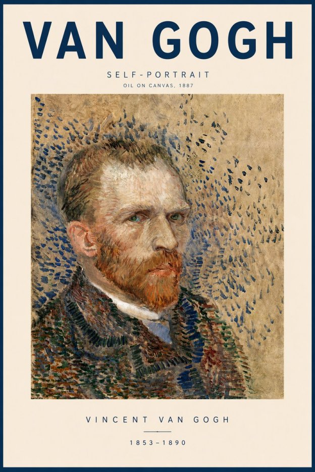 Van Gogh Self-portrait IV No3 - Poszter