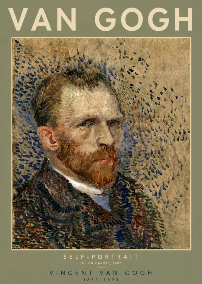 Van Gogh Self-portrait IV No4 - Poszter