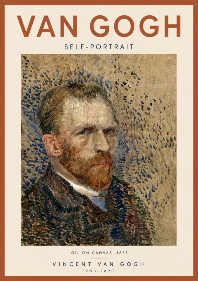 Van Gogh Self-portrait IV No5 - Poszter