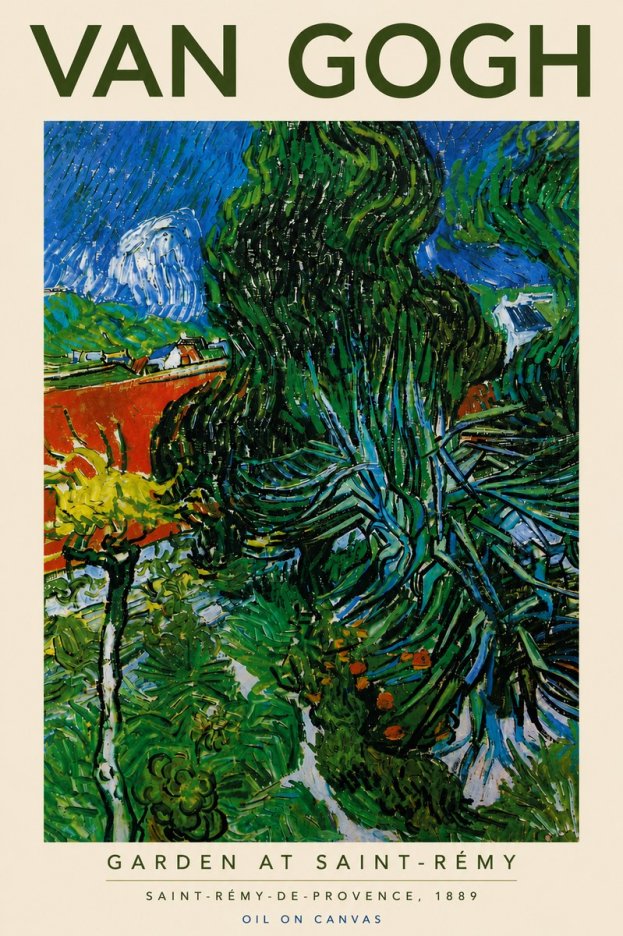 Van Gogh Garden at Saint-rémy No5 - Poszter
