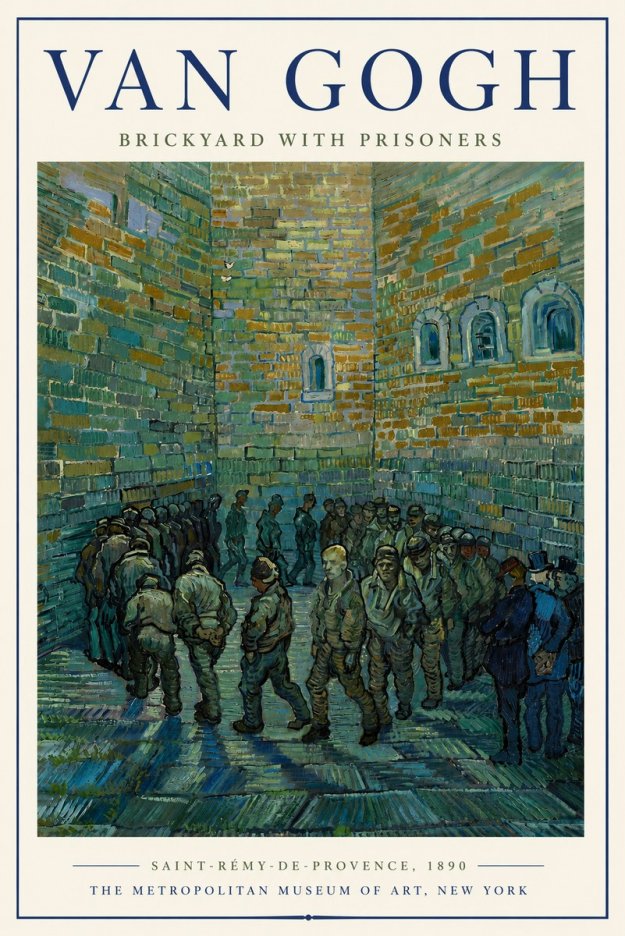 Van Gogh Brickyard with Prisoners No6 - Poszter
