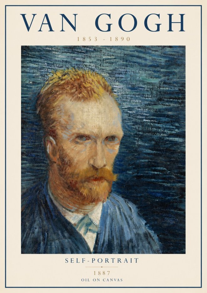 Van Gogh Self-portrait VI No3 - Poszter