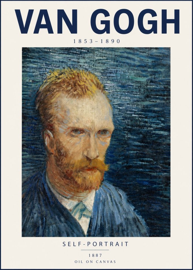 Van Gogh Self-portrait VI No4 - Poszter