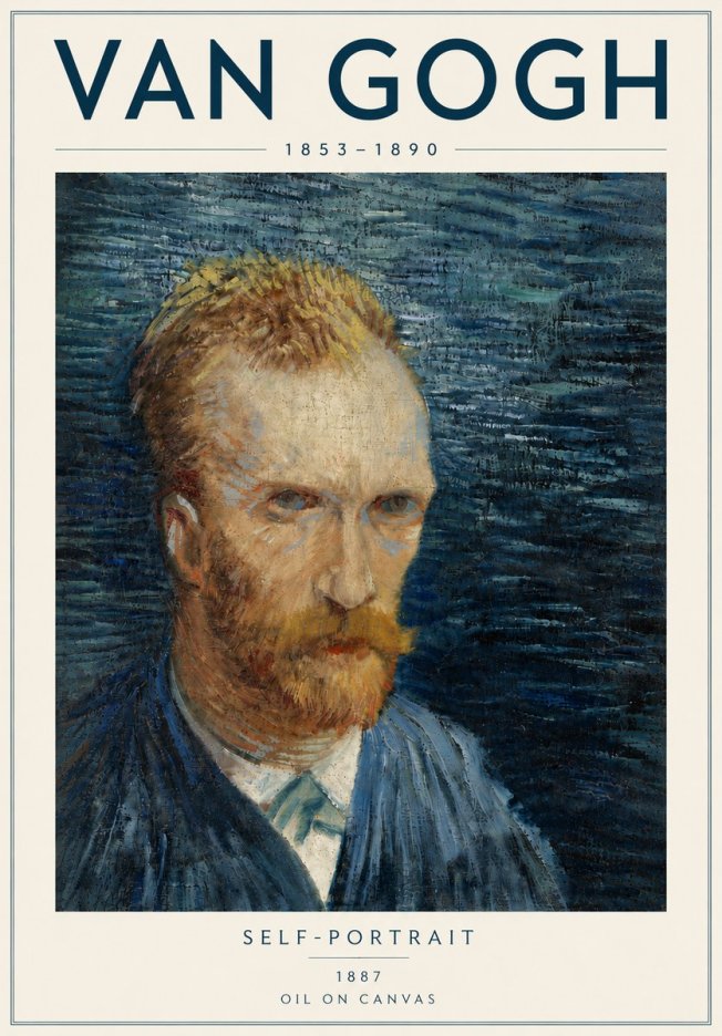 Van Gogh Self-portrait VI No5 - Poszter