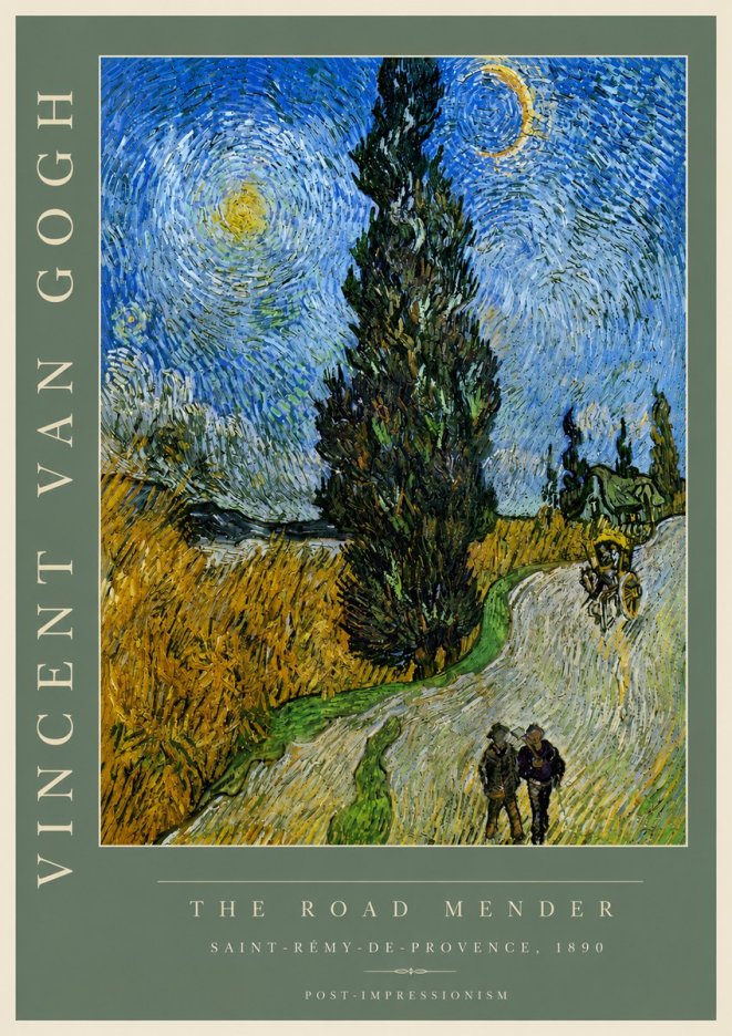 Van Gogh The Road Mender II No4 - Poszter