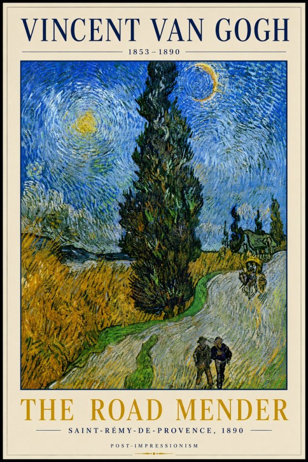 Van Gogh The Road Mender II No5 - Poszter
