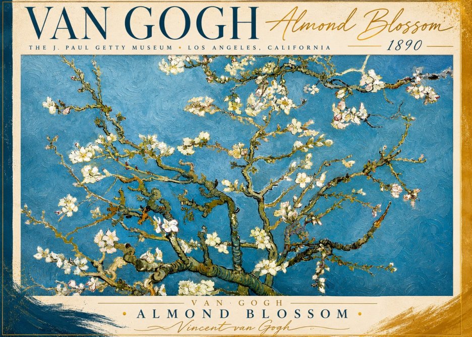Van Gogh Almond Blossom No2 - Poszter