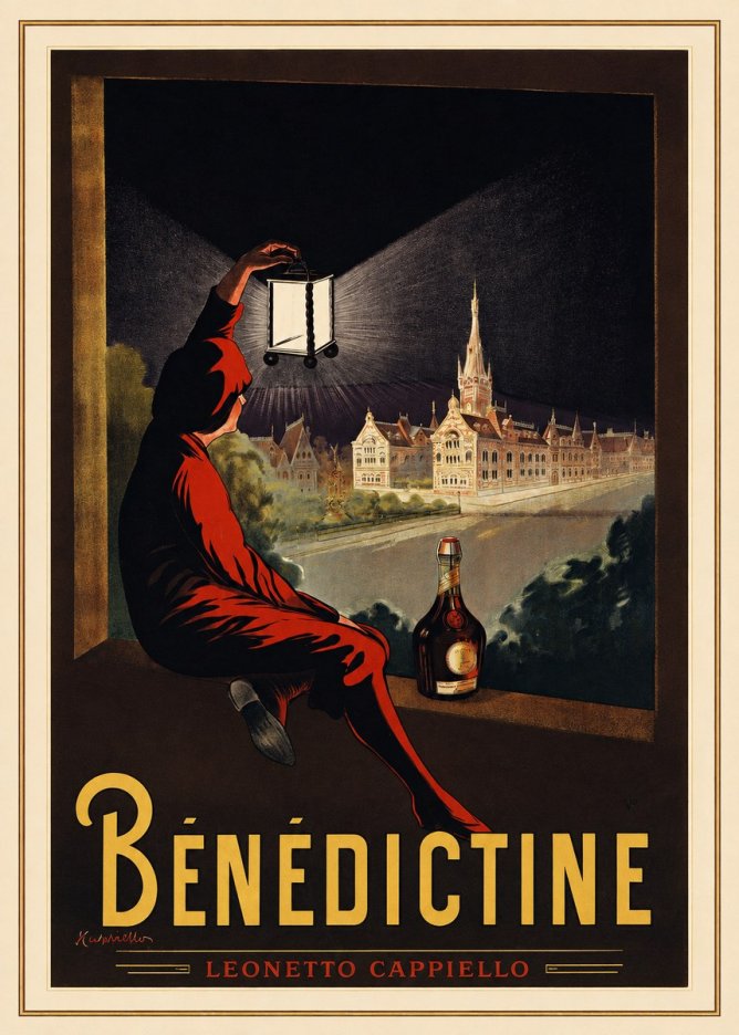 Leonetto Cappiello Bénédictine No1 - Poszter