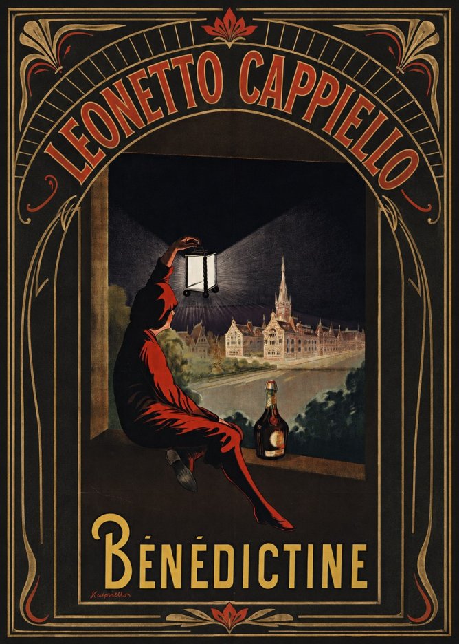 Leonetto Cappiello Bénédictine No3 - Poszter