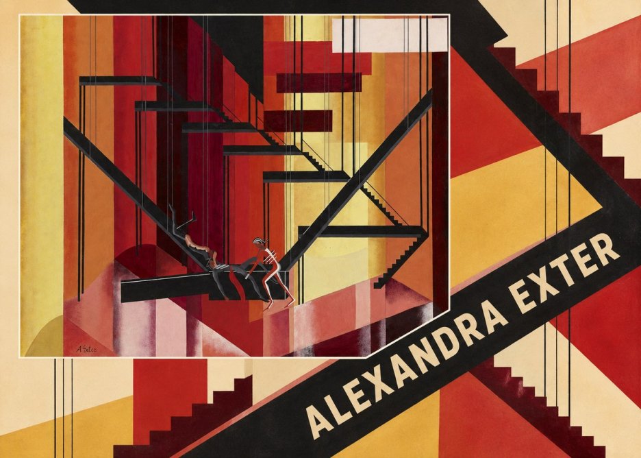 Alexandra Exter Constructivist Stage Design No5 - Poszter