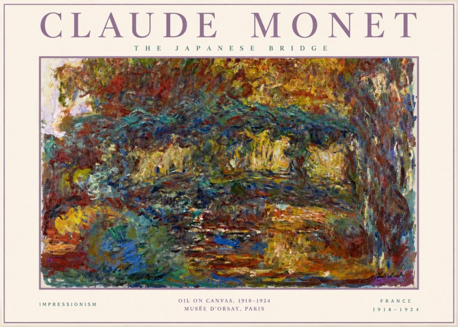Monet The Japanese Bridge I No3 - Poszter