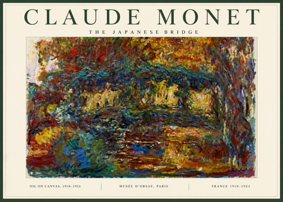 Monet The Japanese Bridge I No5 - Poszter