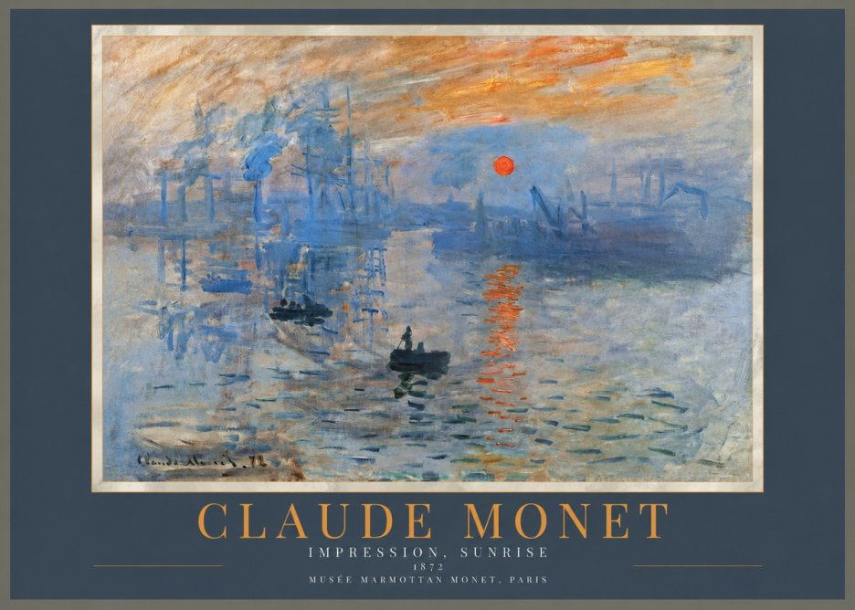 Monet Impression, Sunrise I No2 - Poszter
