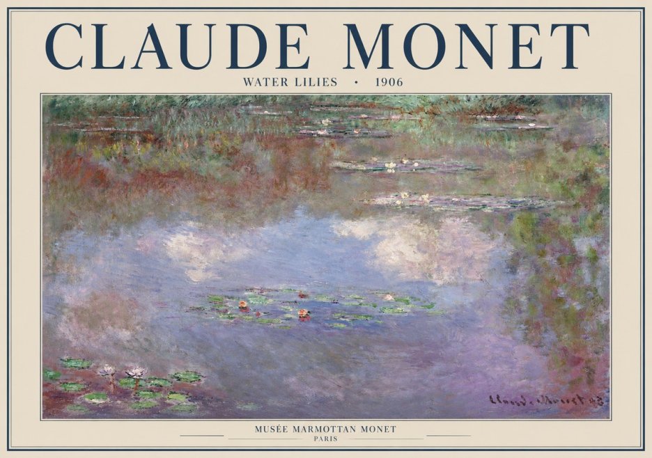 Monet Water Lilies VI No1 - Poszter