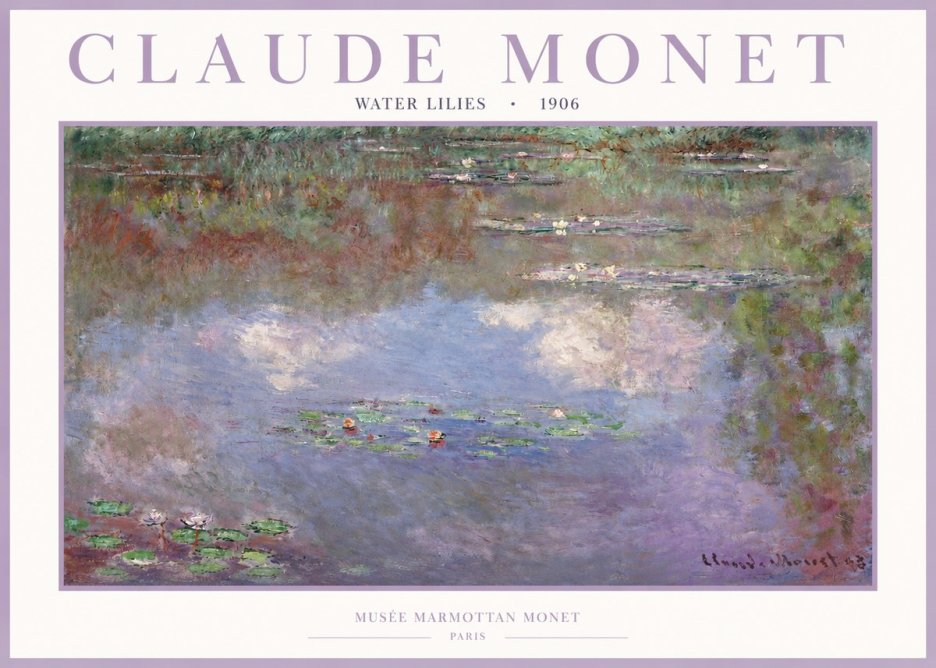 Monet Water Lilies VI No2 - Poszter