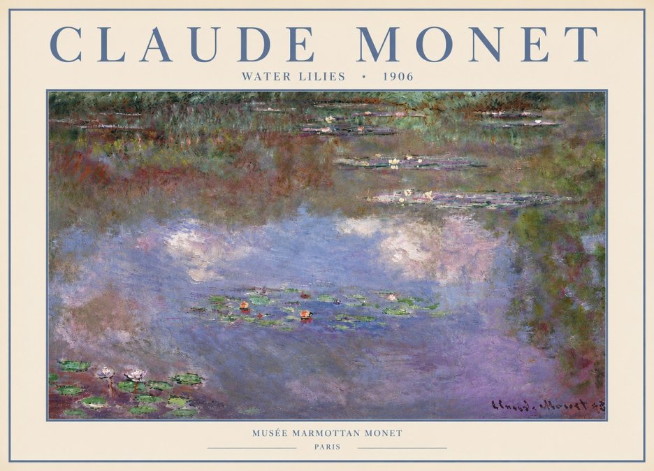 Monet Water Lilies VI No6 - Poszter
