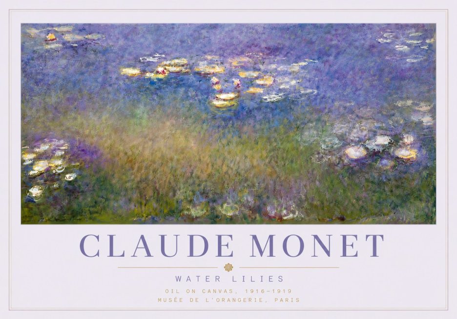 Monet Water Lilies VII No6 - Poszter