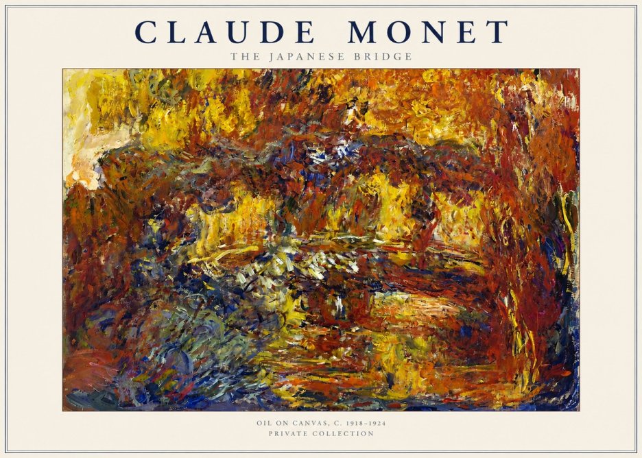 Monet The Japanese Bridge II No2 - Poszter