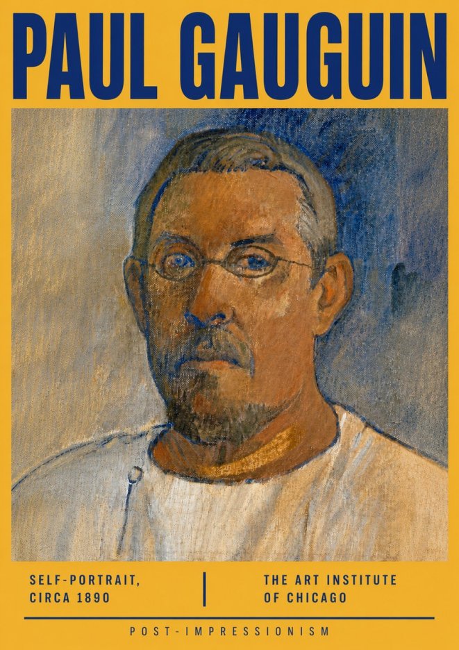 Paul Gauguin Self-portrait I No5 - Poszter