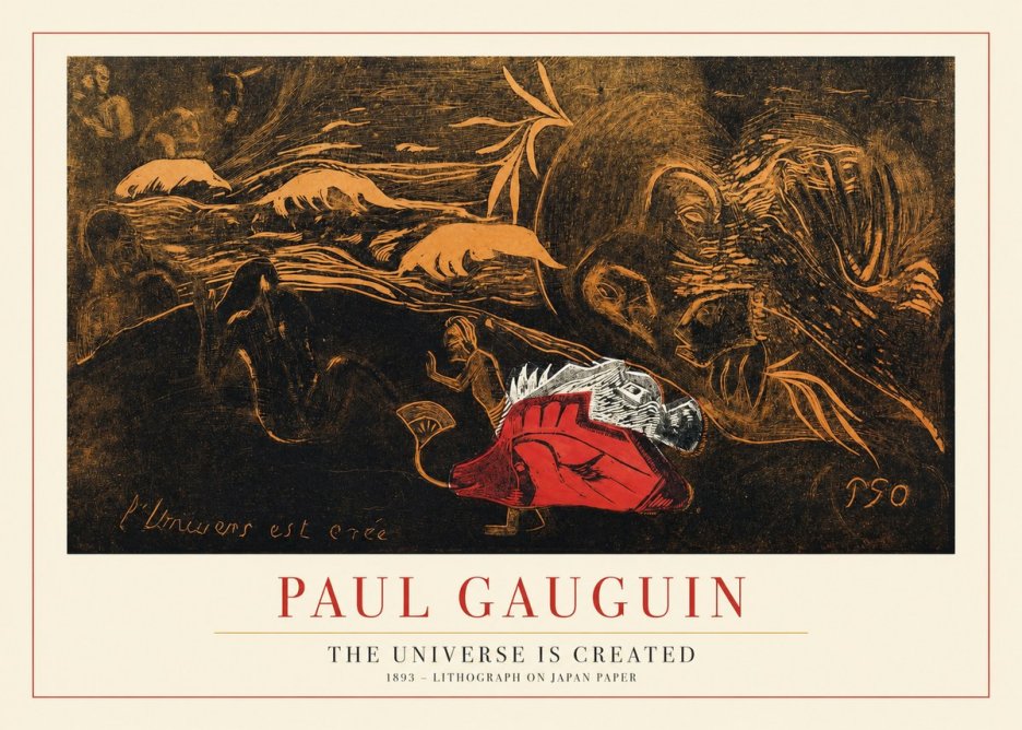 Paul Gauguin The Universe Is Created III No1 - Poszter