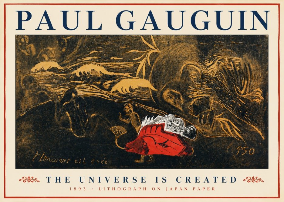 Paul Gauguin The Universe Is Created III No3 - Poszter
