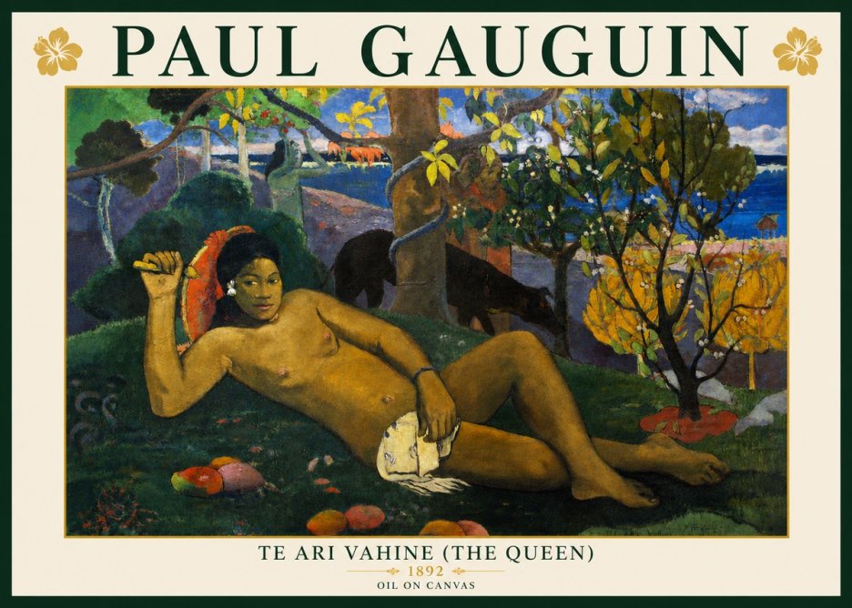 Paul Gauguin Te Ari Vahine (the Queen) No3 - Poszter