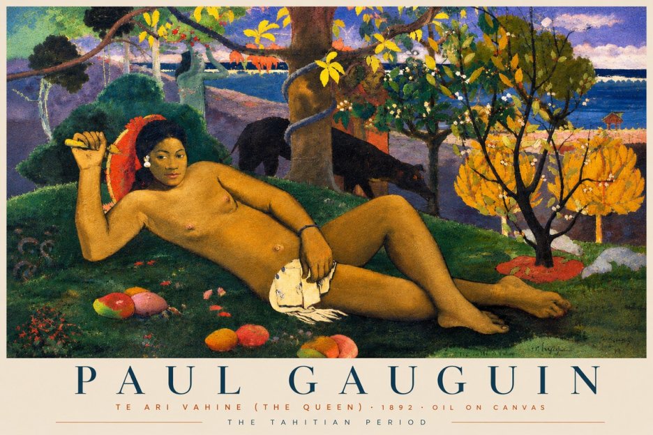 Paul Gauguin Te Ari Vahine (the Queen) No4 - Poszter