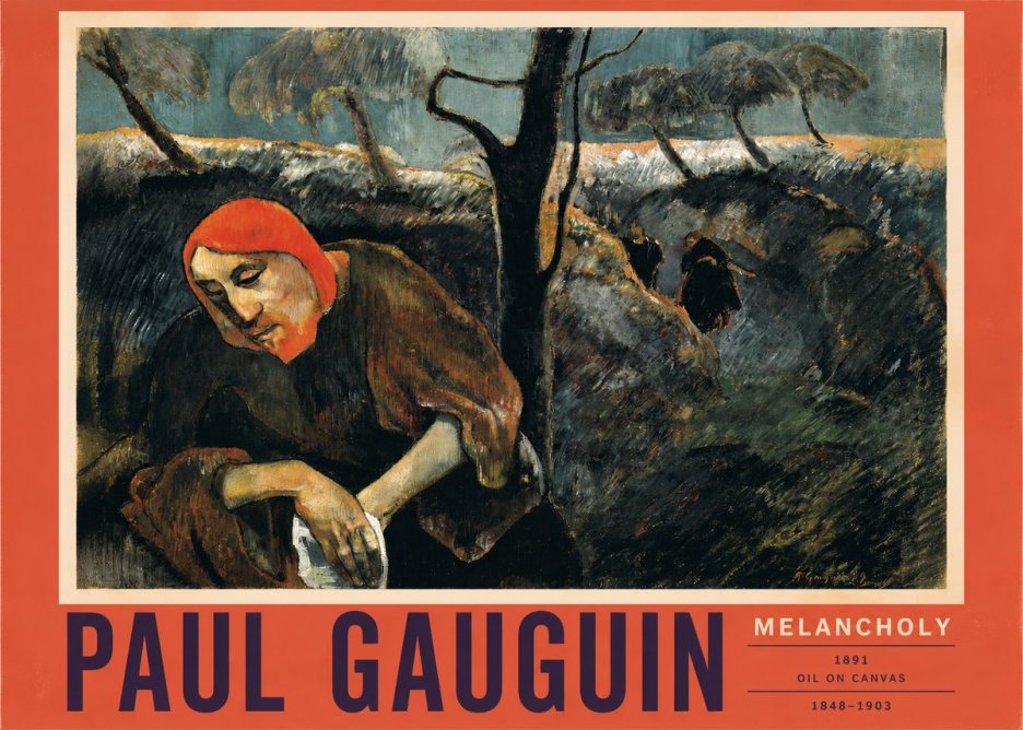 Paul Gauguin Melancholy No2 - Poszter