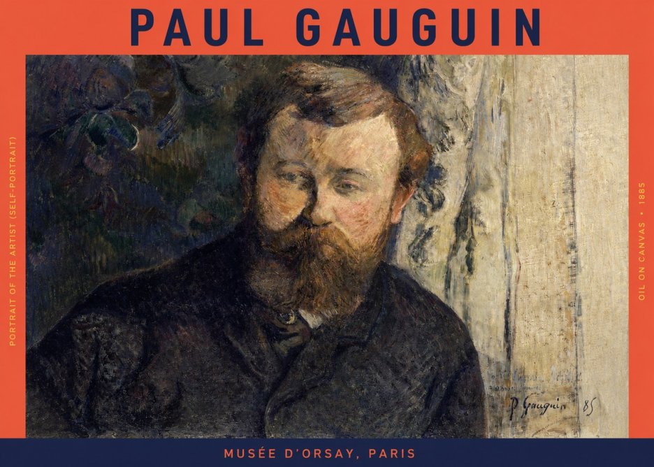 Paul Gauguin Portrait of the Artist (Self-portrait) No2 - Poszter