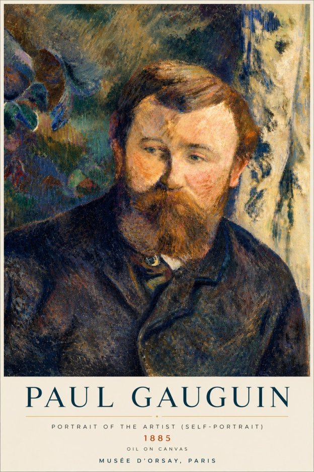 Paul Gauguin Portrait of the Artist (Self-portrait) No4 - Poszter