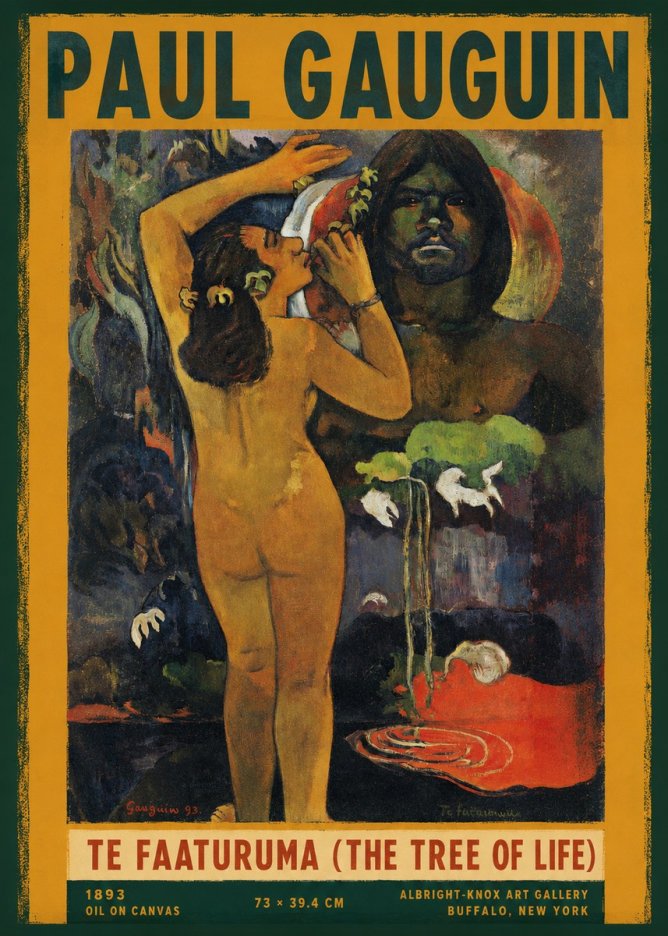 Paul Gauguin Te Faaturuma (the Tree of Life) No2 - Poszter