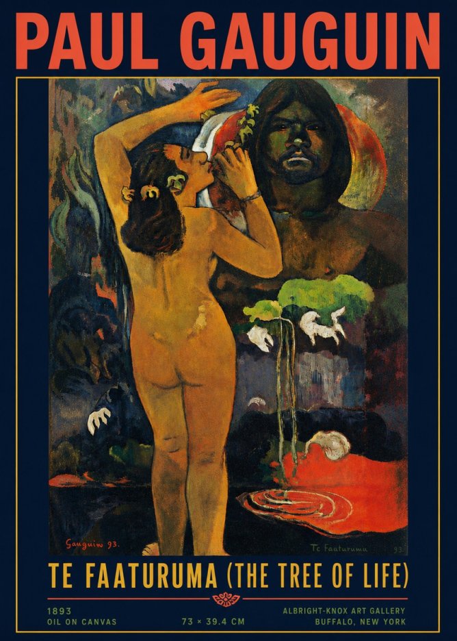 Paul Gauguin Te Faaturuma (the Tree of Life) No4 - Poszter