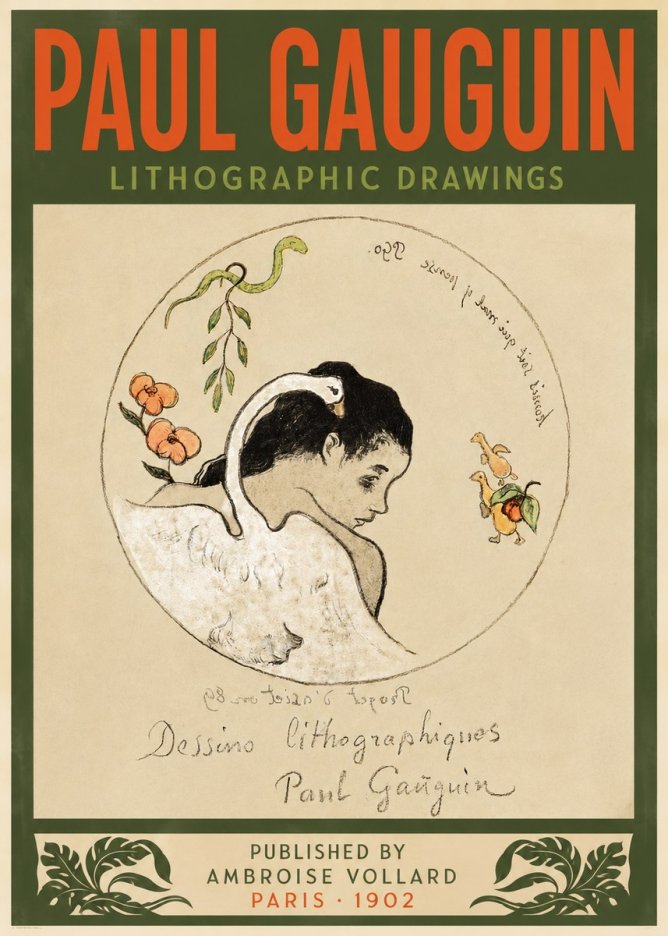 Paul Gauguin Dessins Lithographiques No4 - Poszter