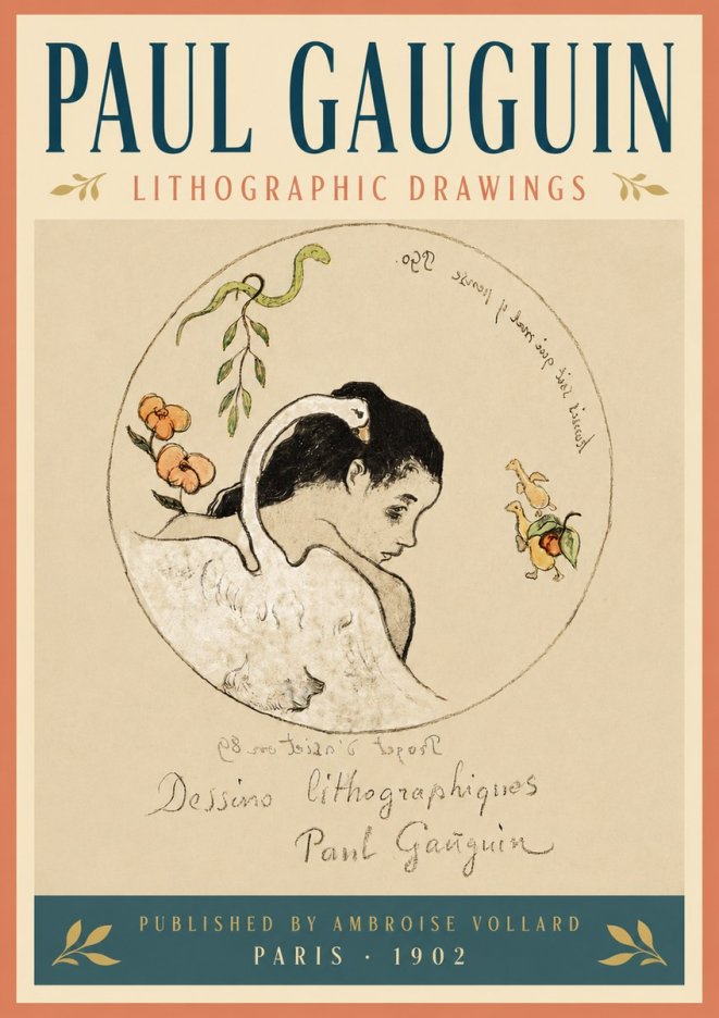 Paul Gauguin Dessins Lithographiques No5 - Poszter