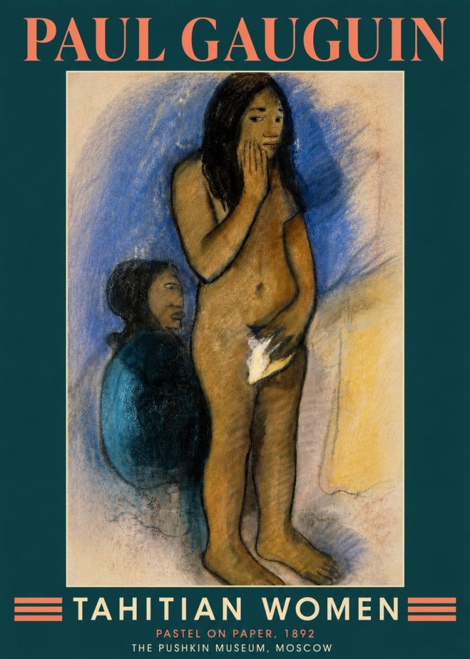 Paul Gauguin Tahitian Women No4 - Poszter