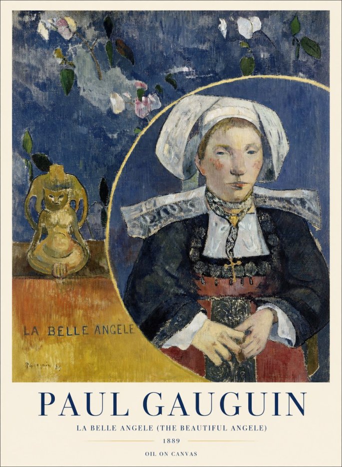 Paul Gauguin La Belle Angele No4 - Poszter