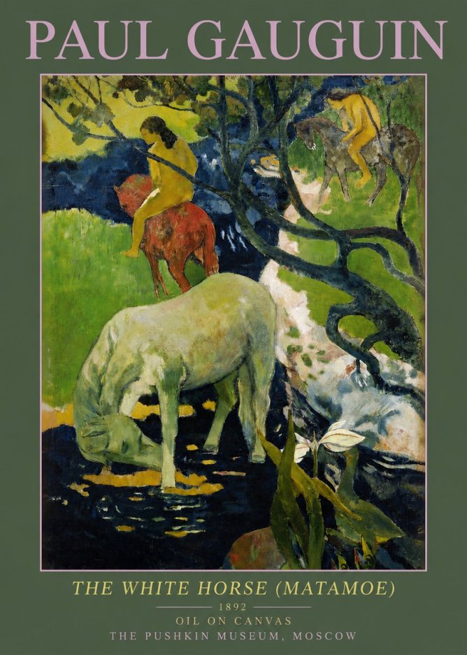 Paul Gauguin The Siamese (Tehura and Noa Noa) No6 - Poszter