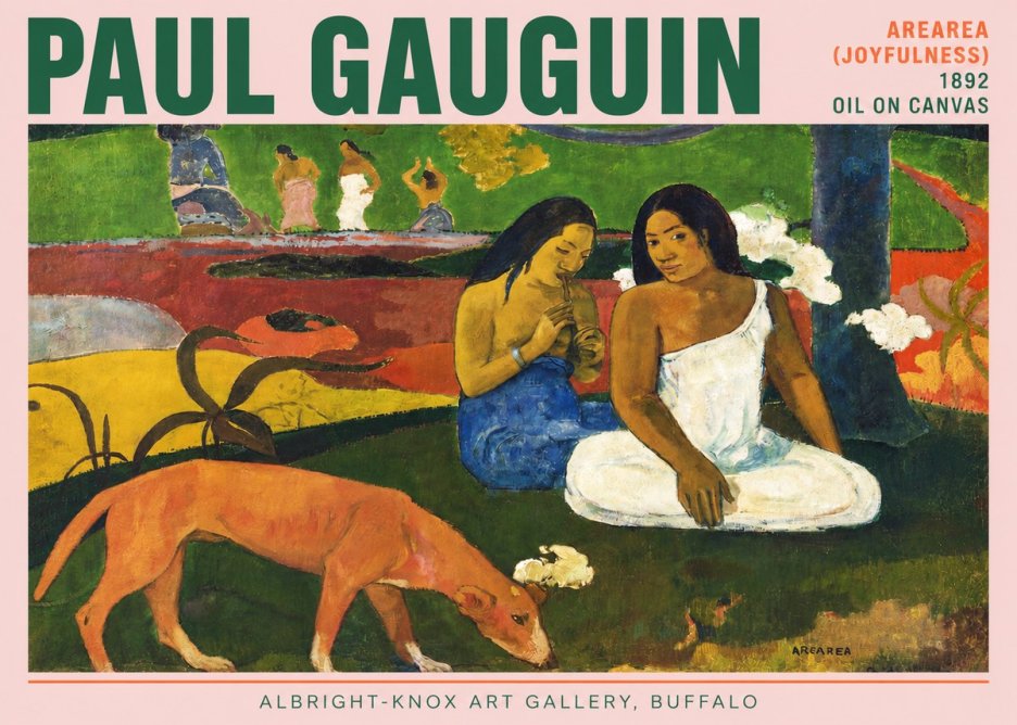 Paul Gauguin Arearea (Joyfulness) No3 - Poszter