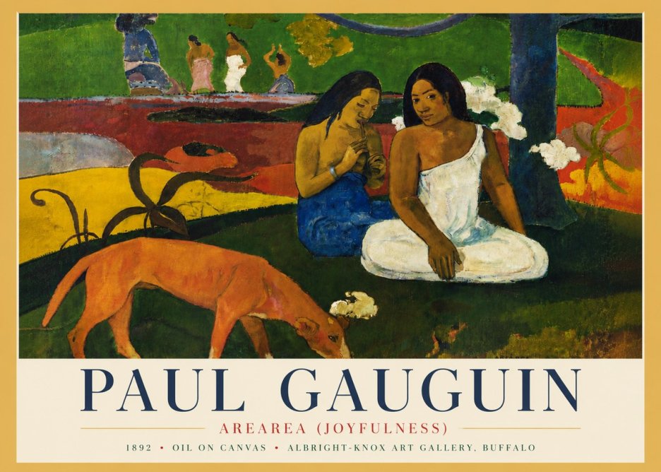 Paul Gauguin Arearea (Joyfulness) No4 - Poszter