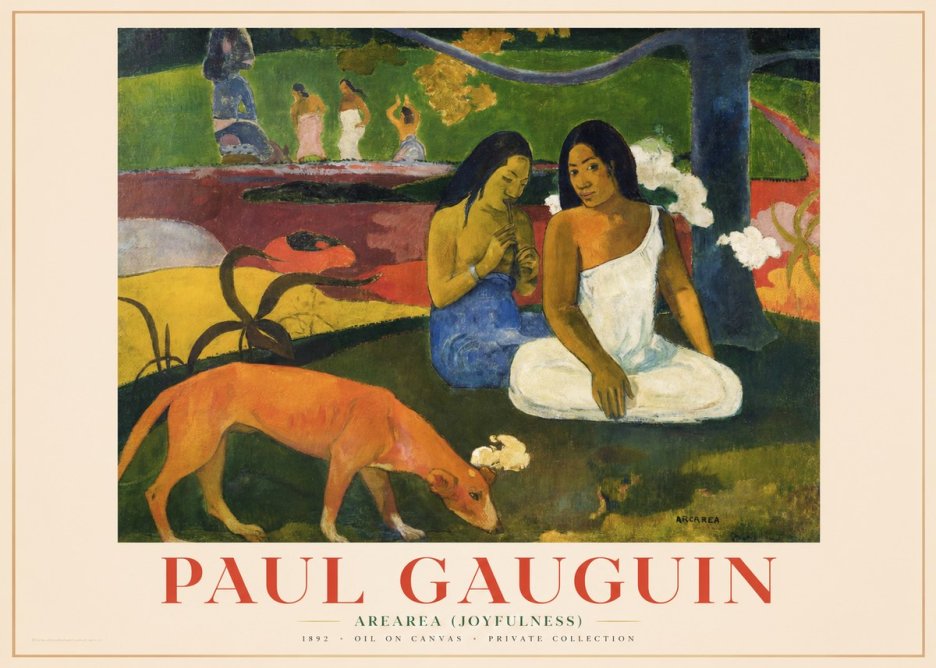Paul Gauguin Arearea (Joyfulness) No5 - Poszter