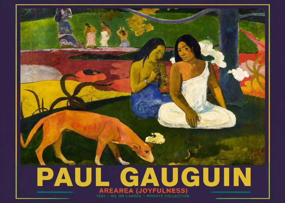 Paul Gauguin Arearea (Joyfulness) No6 - Poszter