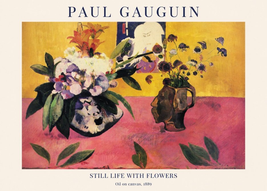 Paul Gauguin Still Life with Flowers No1 - Poszter